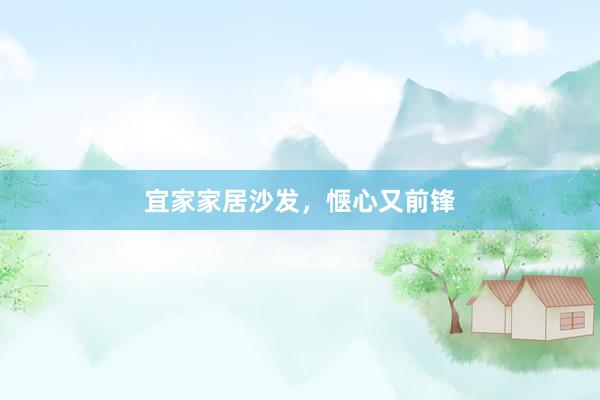 宜家家居沙发，惬心又前锋
